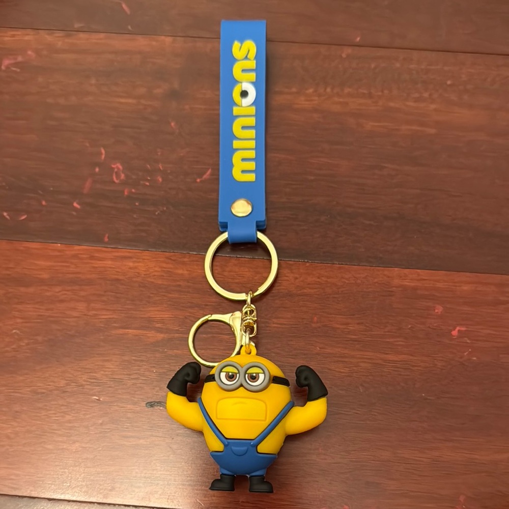 Blue and Yellow Minions Keychain